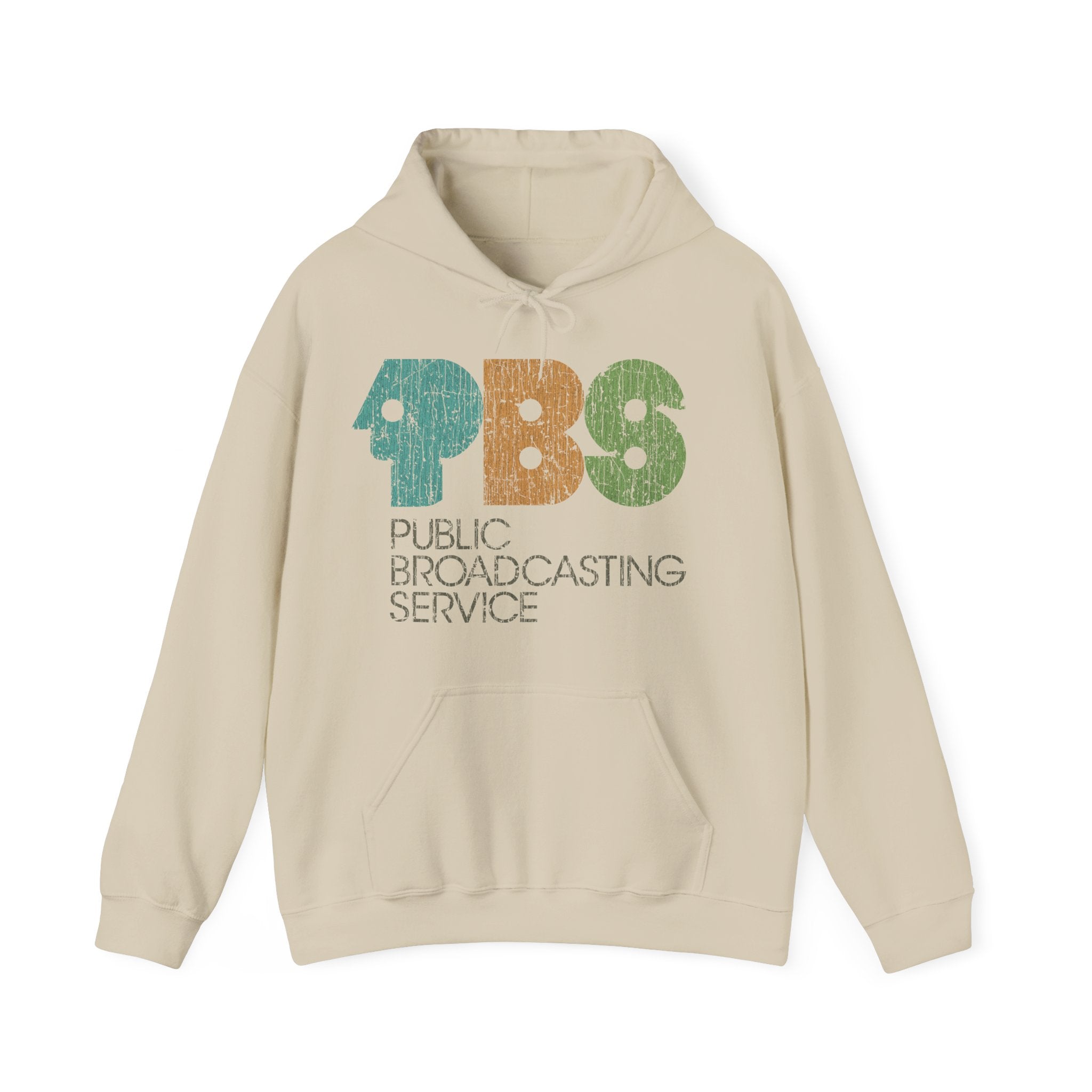 Public Broadcasting Service 1971 Vintage Men's Hoodie
