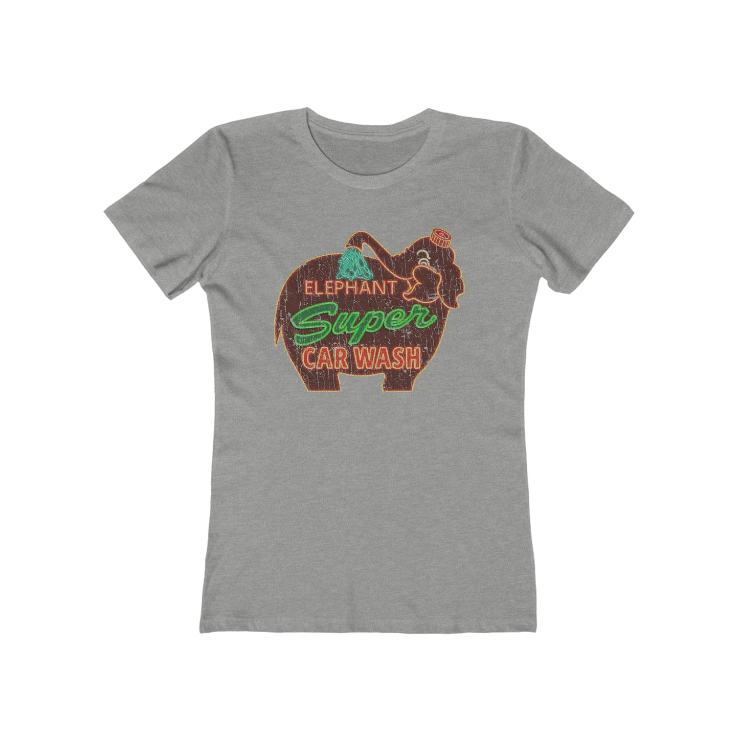 Elephant Super Car Wash 1956 Vintage Women's T-Shirt