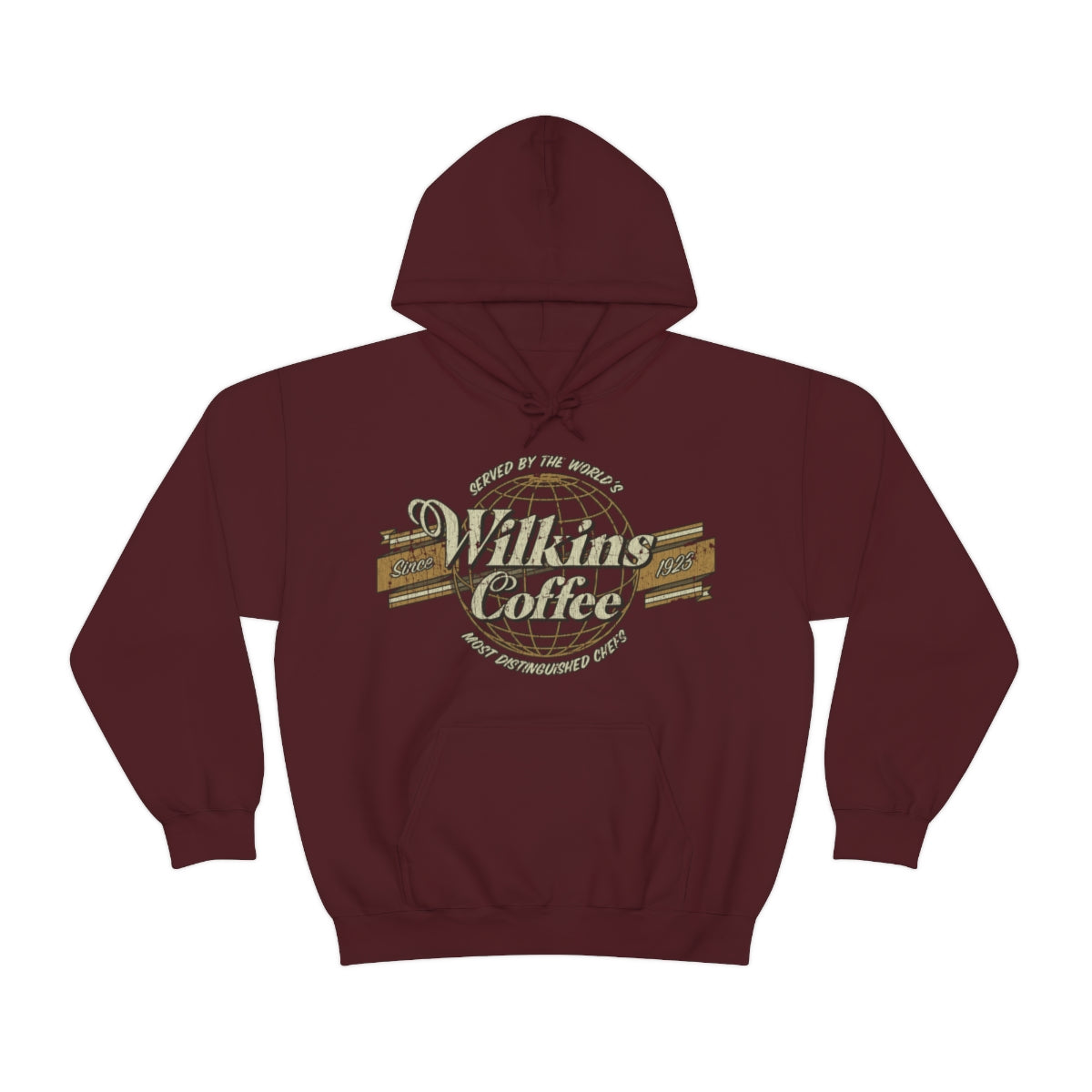 Wilkins Coffee Co. Globe 1923 Vintage Men's Hoodie