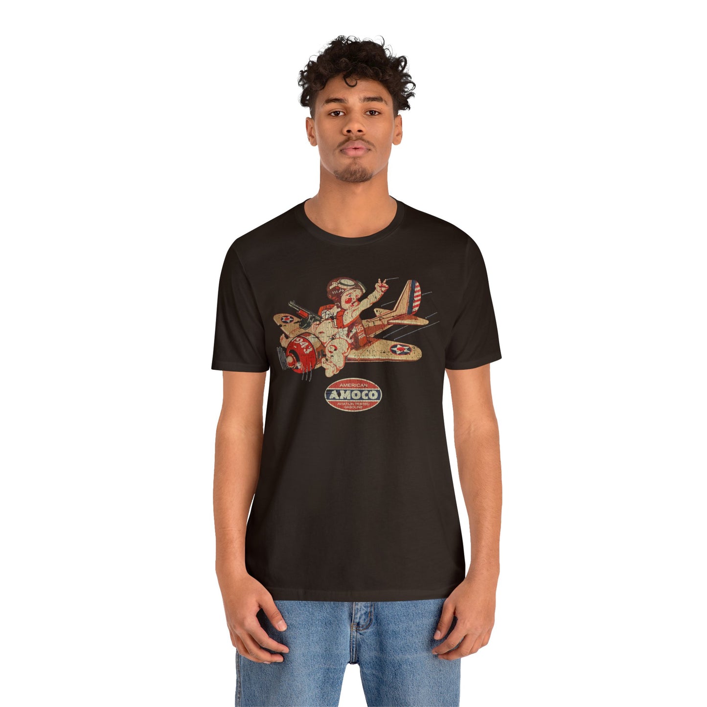 Amoco Aviation Fuel 1943 Vintage Men's T-Shirt
