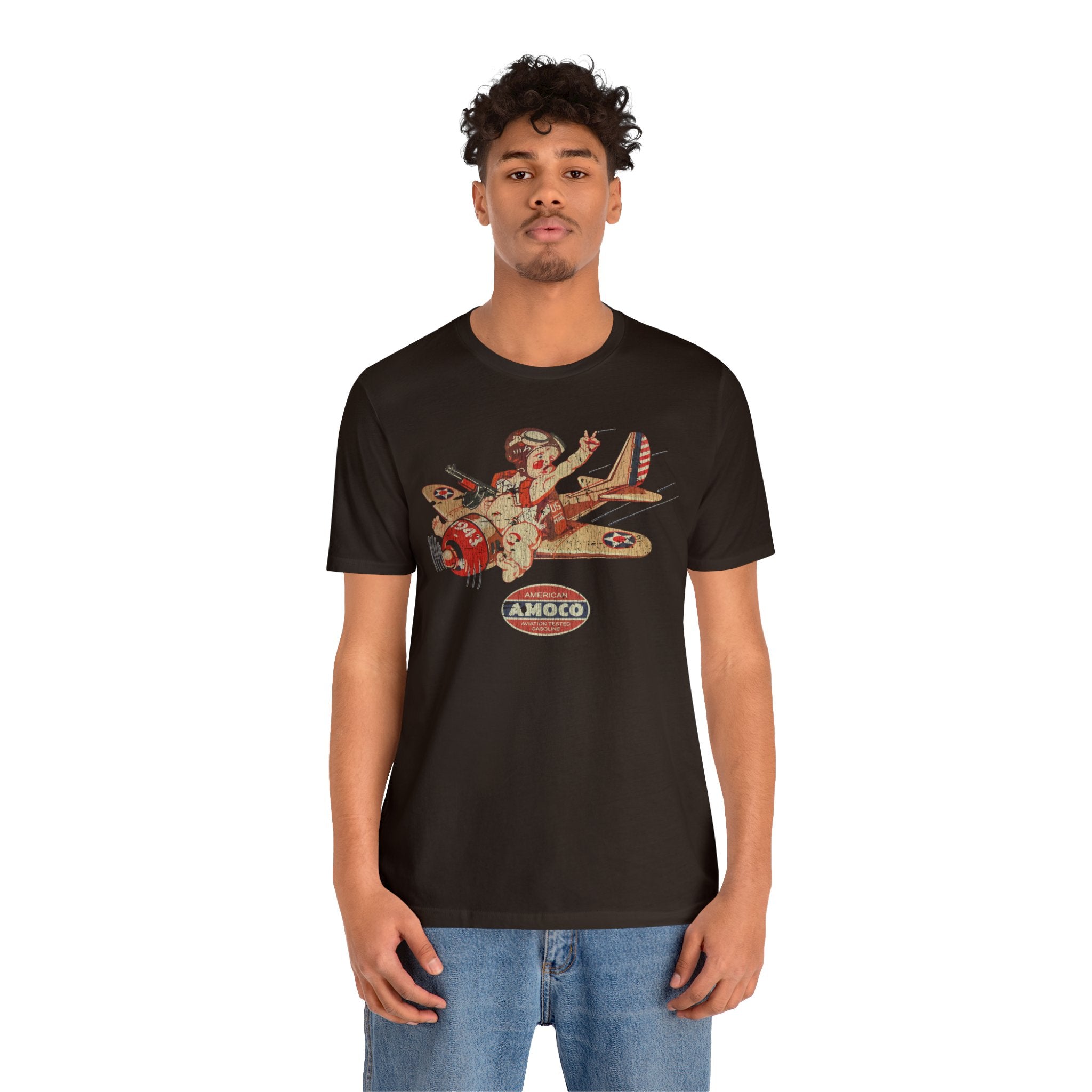 Amoco Aviation Fuel 1943 Vintage Men's T-Shirt