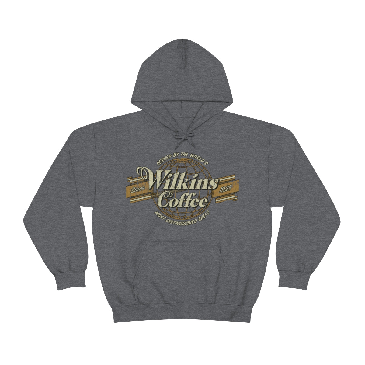 Wilkins Coffee Co. Globe 1923 Vintage Men's Hoodie