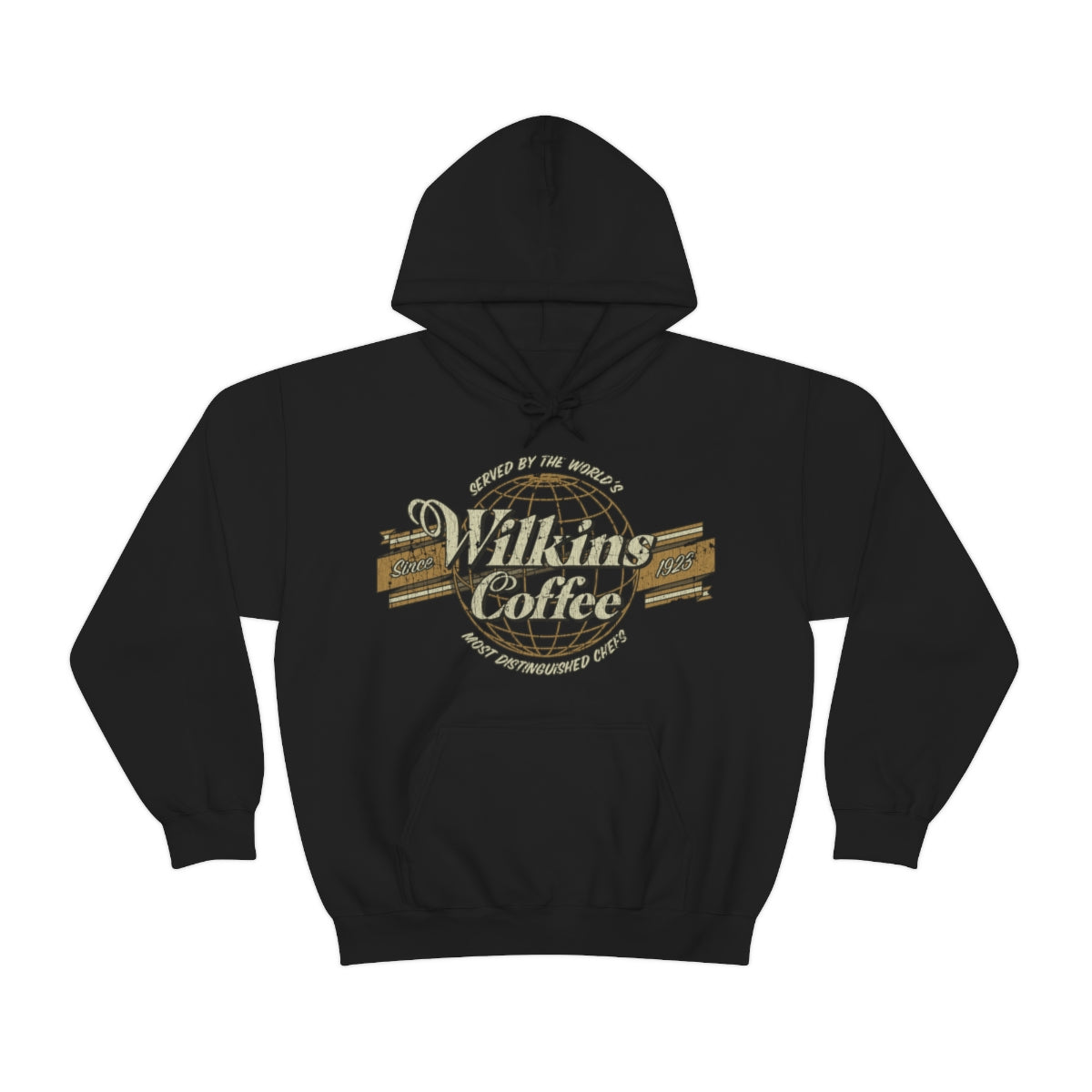 Wilkins Coffee Co. Globe 1923 Vintage Men's Hoodie