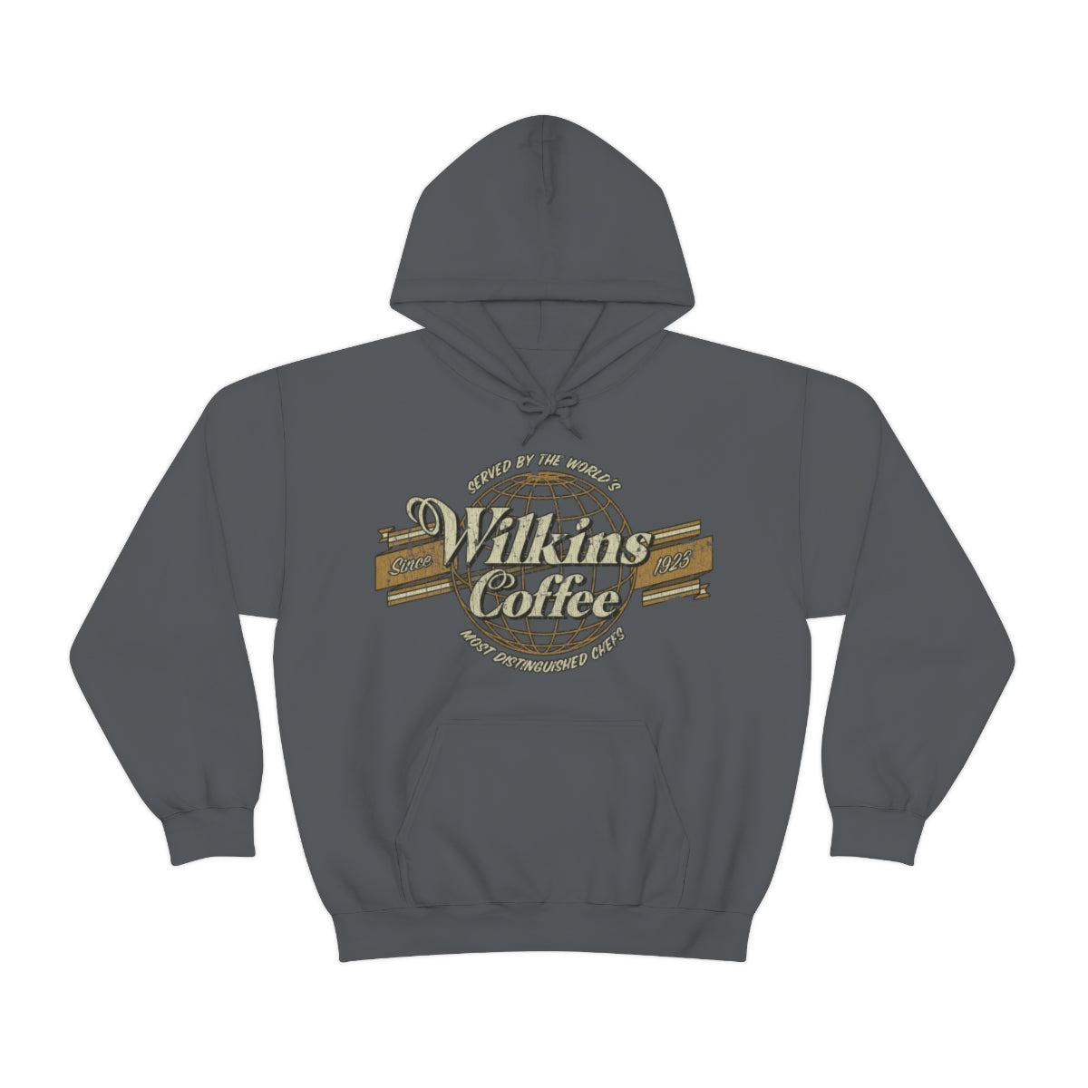 Wilkins Coffee Co. Globe 1923 Vintage Men's Hoodie