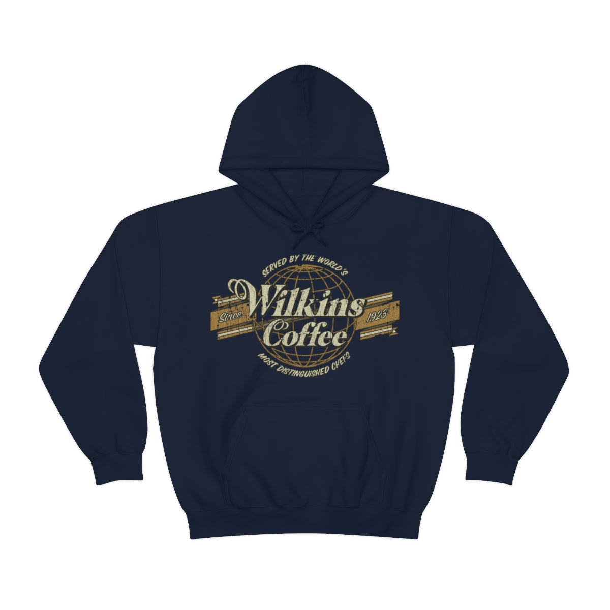 Wilkins Coffee Co. Globe 1923 Vintage Men's Hoodie
