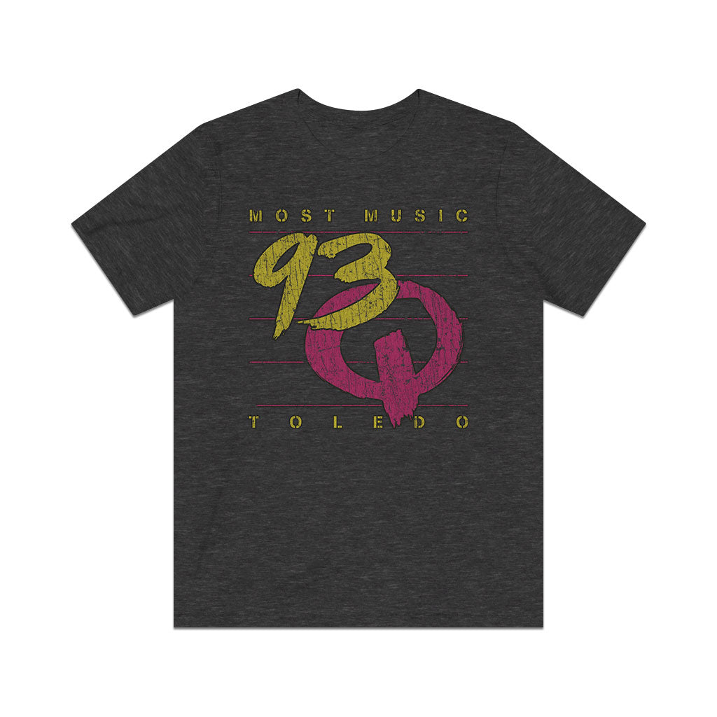 93Q Toledo Most Music 1983 Vintage Men's T-Shirt