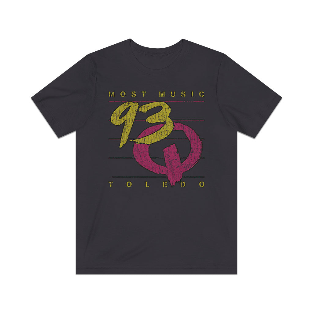 93Q Toledo Most Music 1983 Vintage Men's T-Shirt