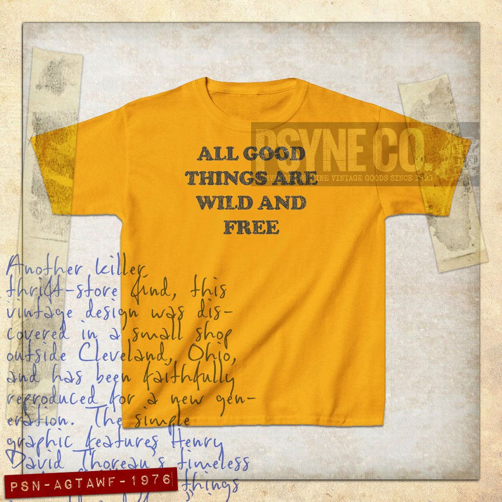 All Good Things Are Wild And Free 1976 Vintage Kid's T-Shirt