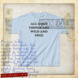 All Good Things Are Wild And Free 1976 Vintage Kid's T-Shirt