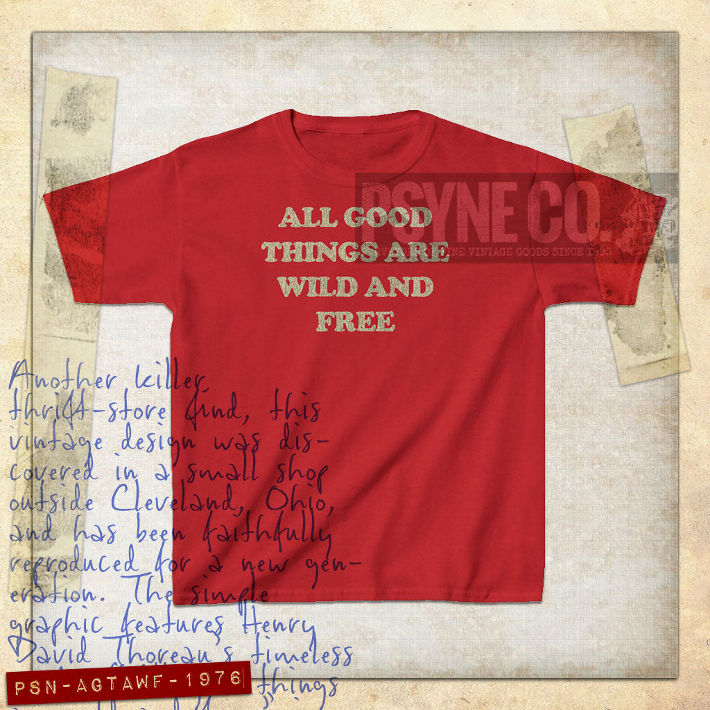 All Good Things Are Wild And Free 1976 Vintage Kid's T-Shirt