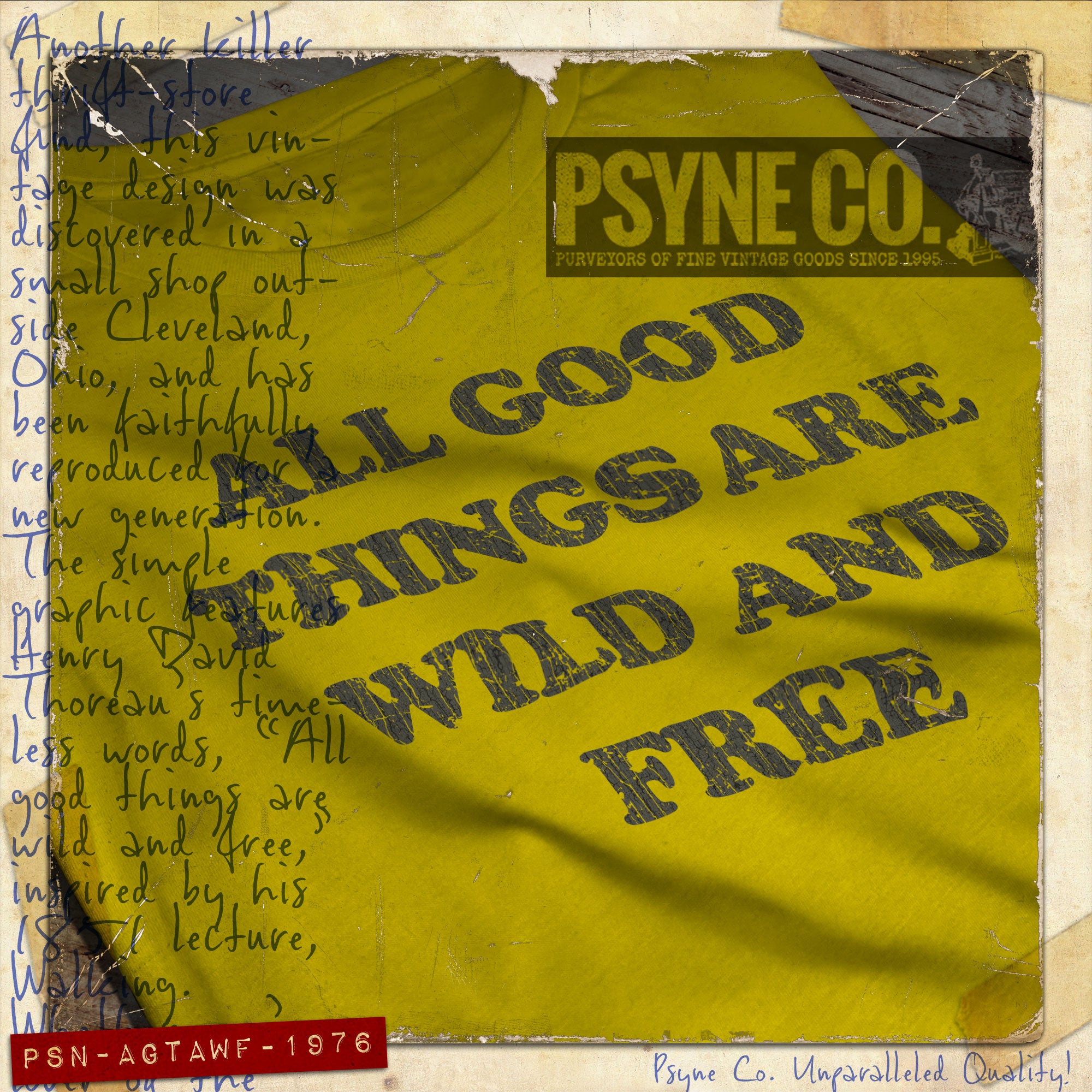 All Good Things Are Wild And Free 1976 Vintage Women's T-Shirt
