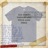 All Good Things Are Wild And Free 1976 Vintage Men's T-Shirt