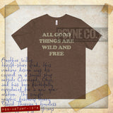 All Good Things Are Wild And Free 1976 Vintage Men's T-Shirt