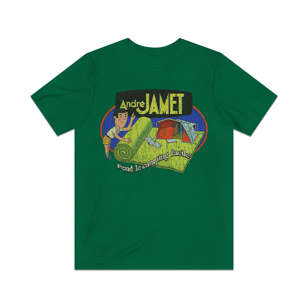 André Jamet Rend Le Camping Facile! 1929 Vintage Men’s T-Shirt
