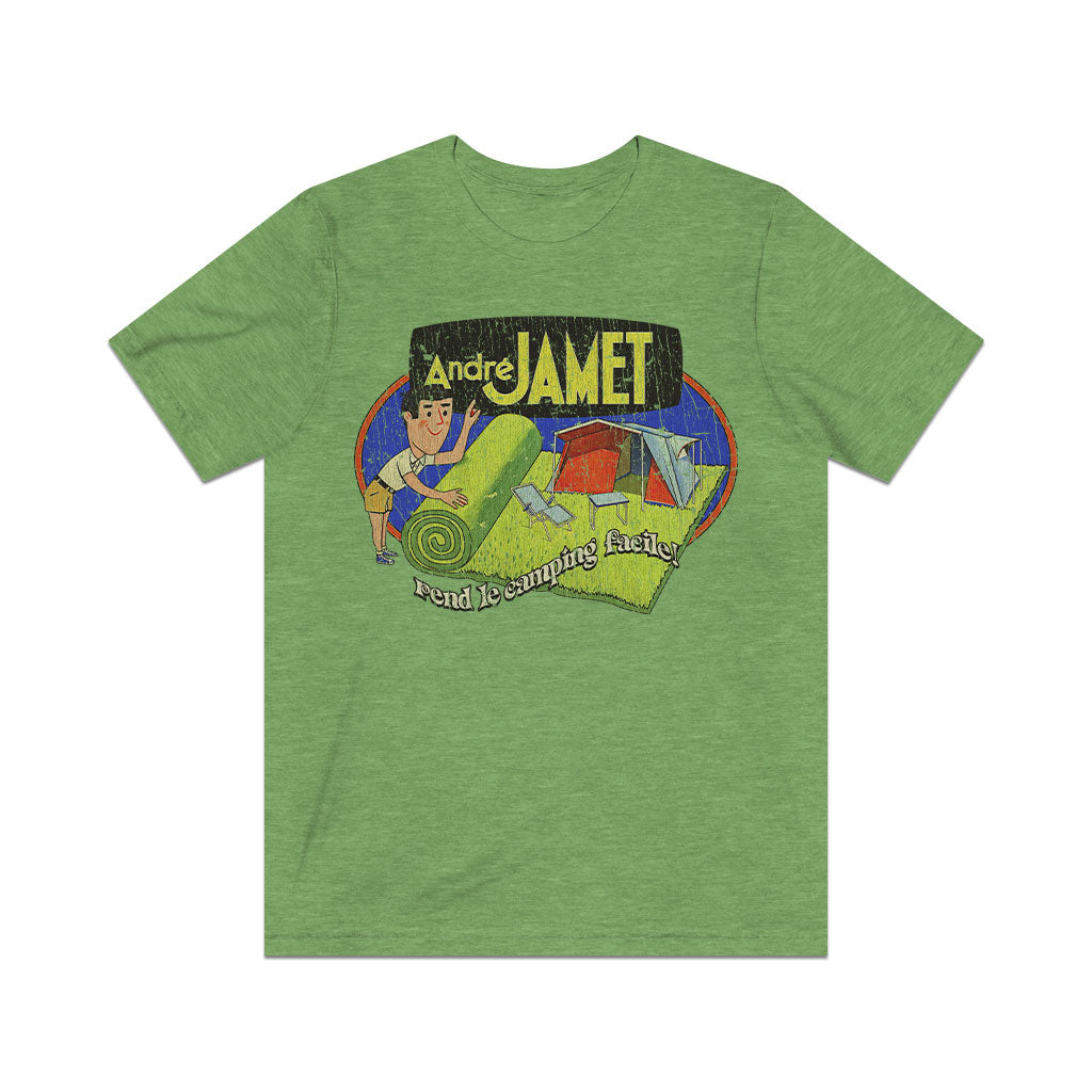 André Jamet Rend Le Camping Facile! 1929 Vintage Men’s T-Shirt