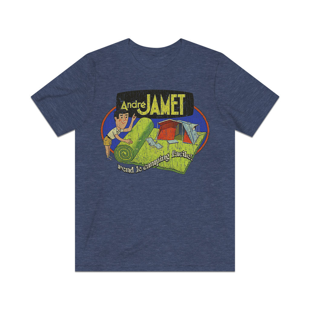 André Jamet Rend Le Camping Facile! 1929 Vintage Men’s T-Shirt