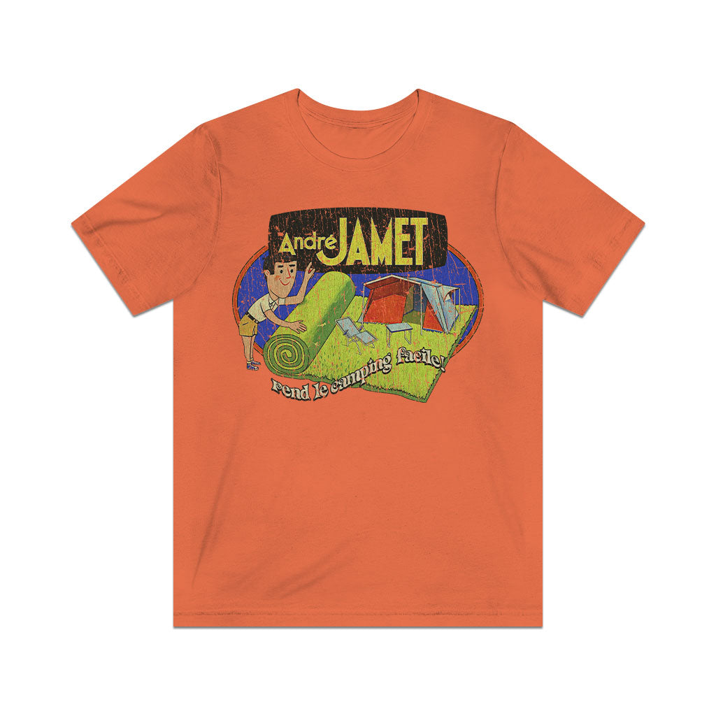 André Jamet Rend Le Camping Facile! 1929 Vintage Men’s T-Shirt