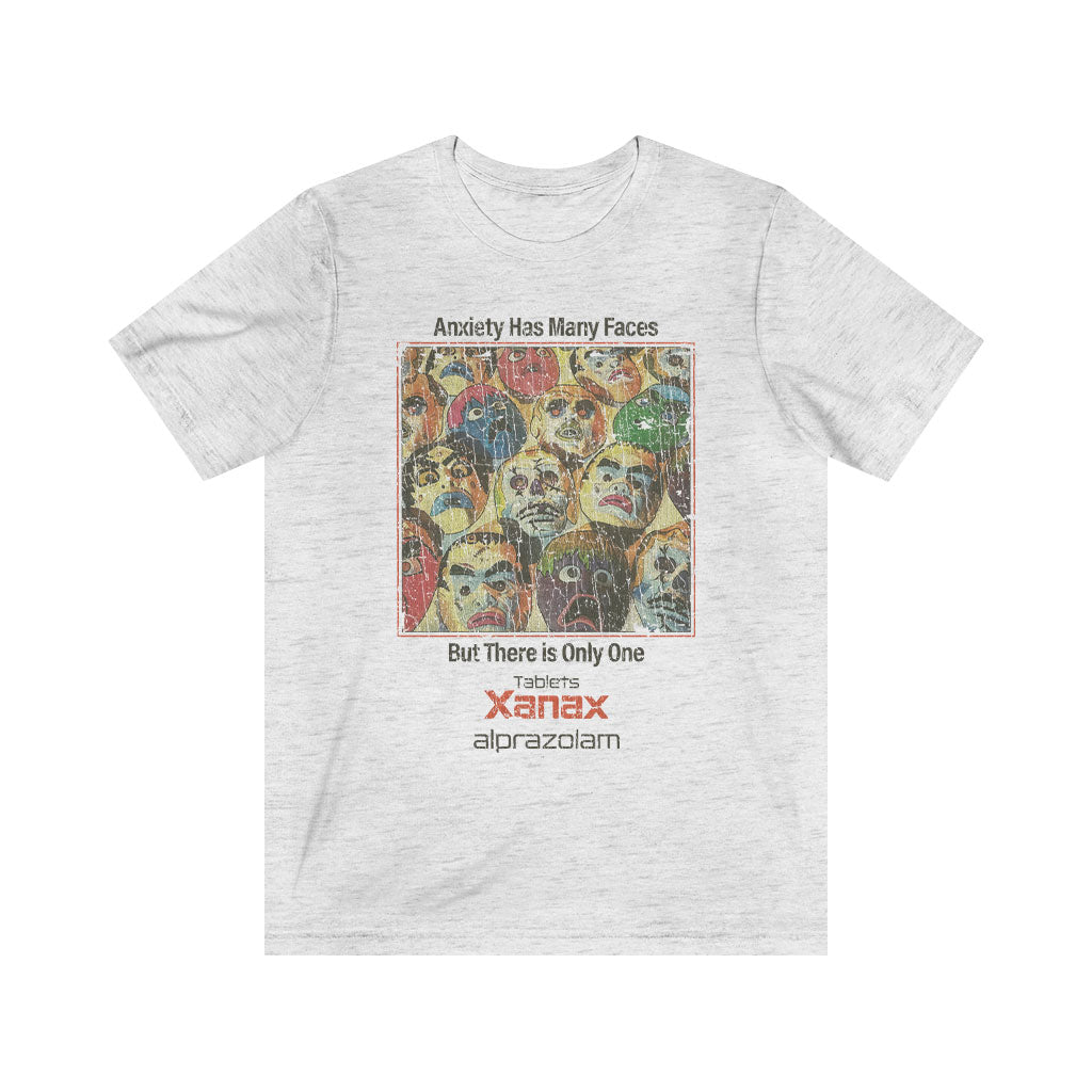 Anxiety Has Many Faces 1981 Vintage Men's T-Shirt