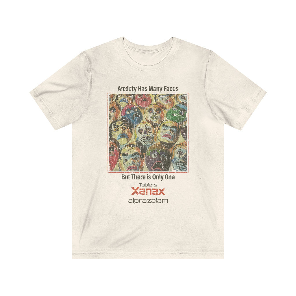 Anxiety Has Many Faces 1981 Vintage Men's T-Shirt