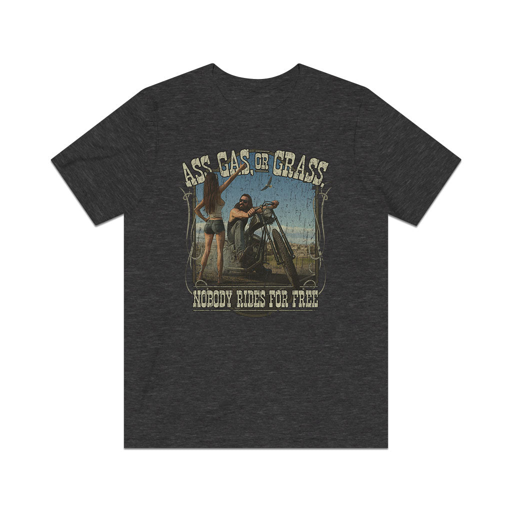 Ass, Gas or Grass - Nobody Rides For Free 1975 Vintage Men's T-Shirt