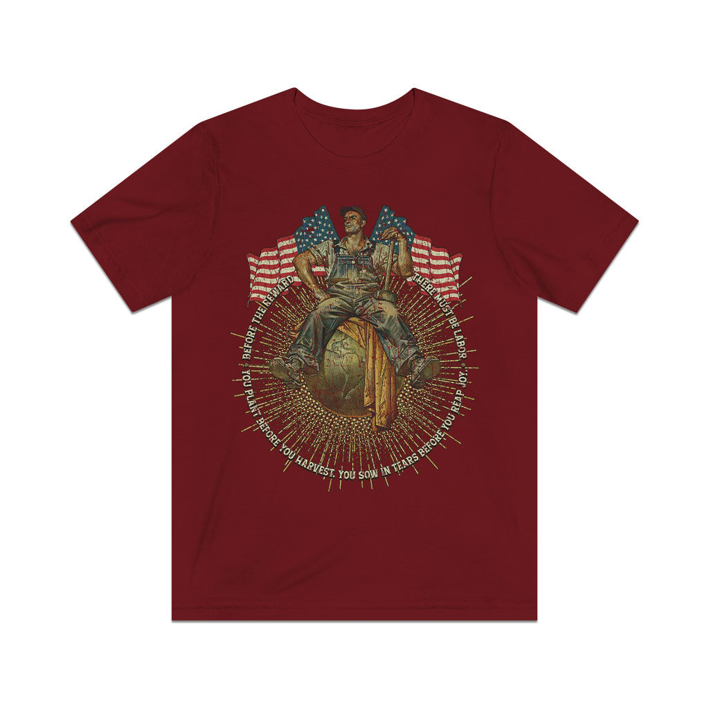 Before the Reward There Must Be Labor 1946 Vintage Men's T-Shirt