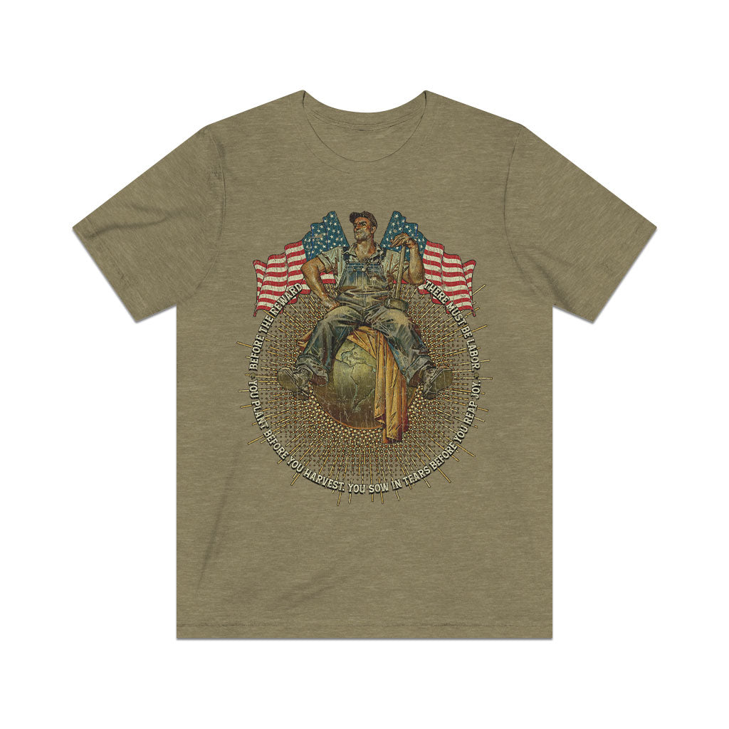 Before the Reward There Must Be Labor 1946 Vintage Men's T-Shirt