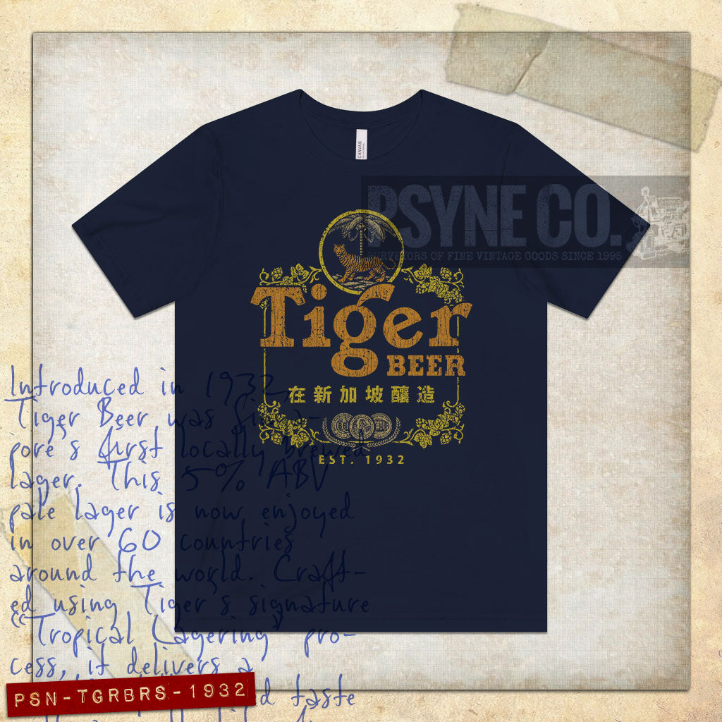 Tiger Beer Singapore 1932 Vintage Men's T-Shirt