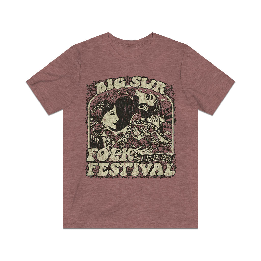Big Sur Folk Festival 1969 Vintage Men's T-Shirt