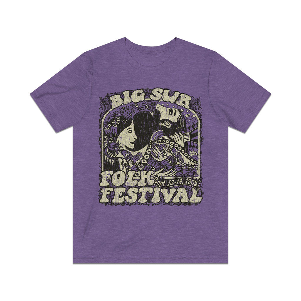Big Sur Folk Festival 1969 Vintage Men's T-Shirt