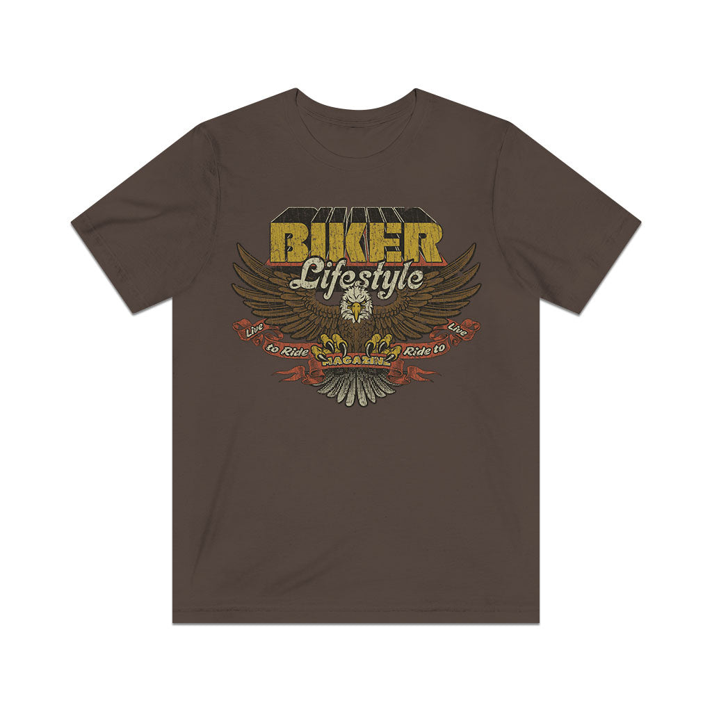 Biker Lifestyle Magazine 1981 Vintage Men's T-Shirt