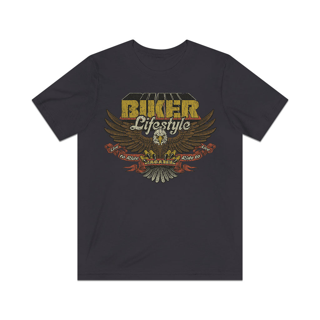 Biker Lifestyle Magazine 1981 Vintage Men's T-Shirt