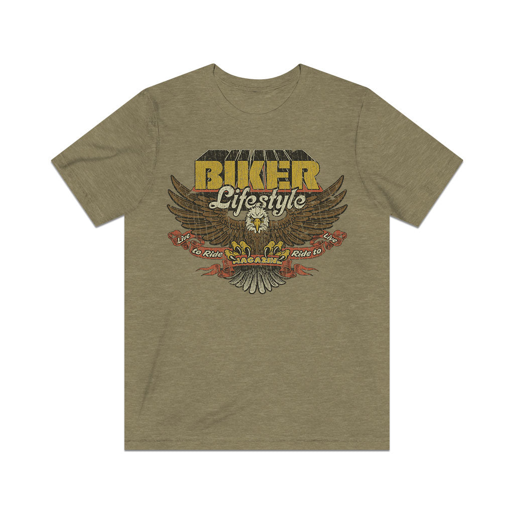 Biker Lifestyle Magazine 1981 Vintage Men's T-Shirt
