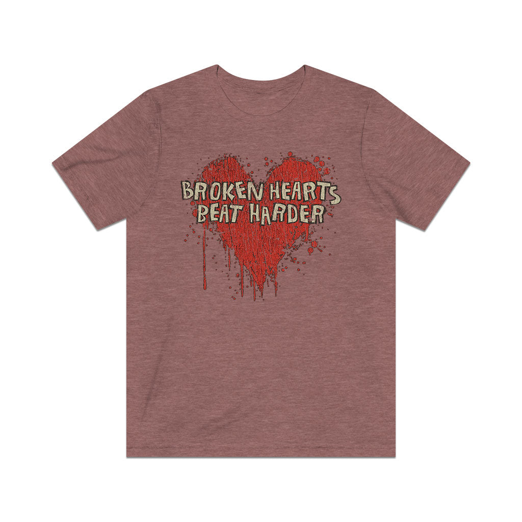 Broken Hearts Beat Harder 1993 Vintage Men's T-Shirt