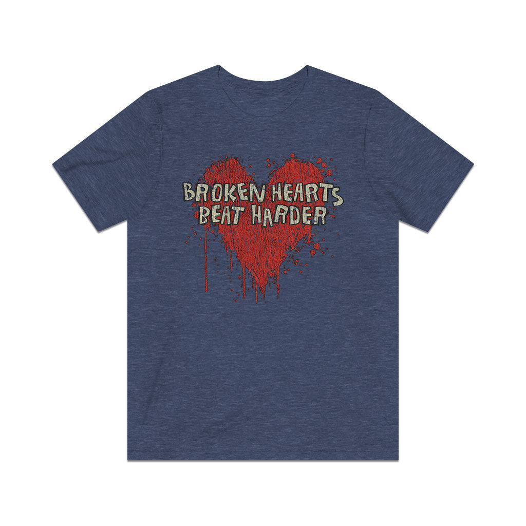 Broken Hearts Beat Harder 1993 Vintage Men's T-Shirt