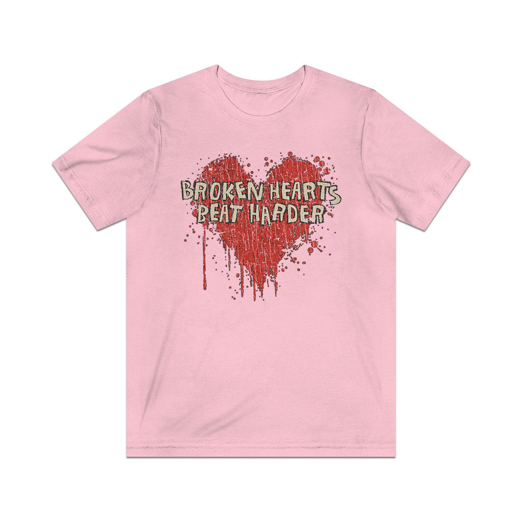 Broken Hearts Beat Harder 1993 Vintage Men's T-Shirt