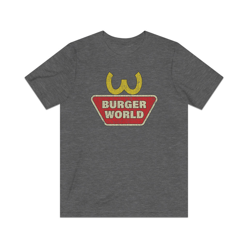 Burger World Arches 1993 Vintage Men's T-Shirt