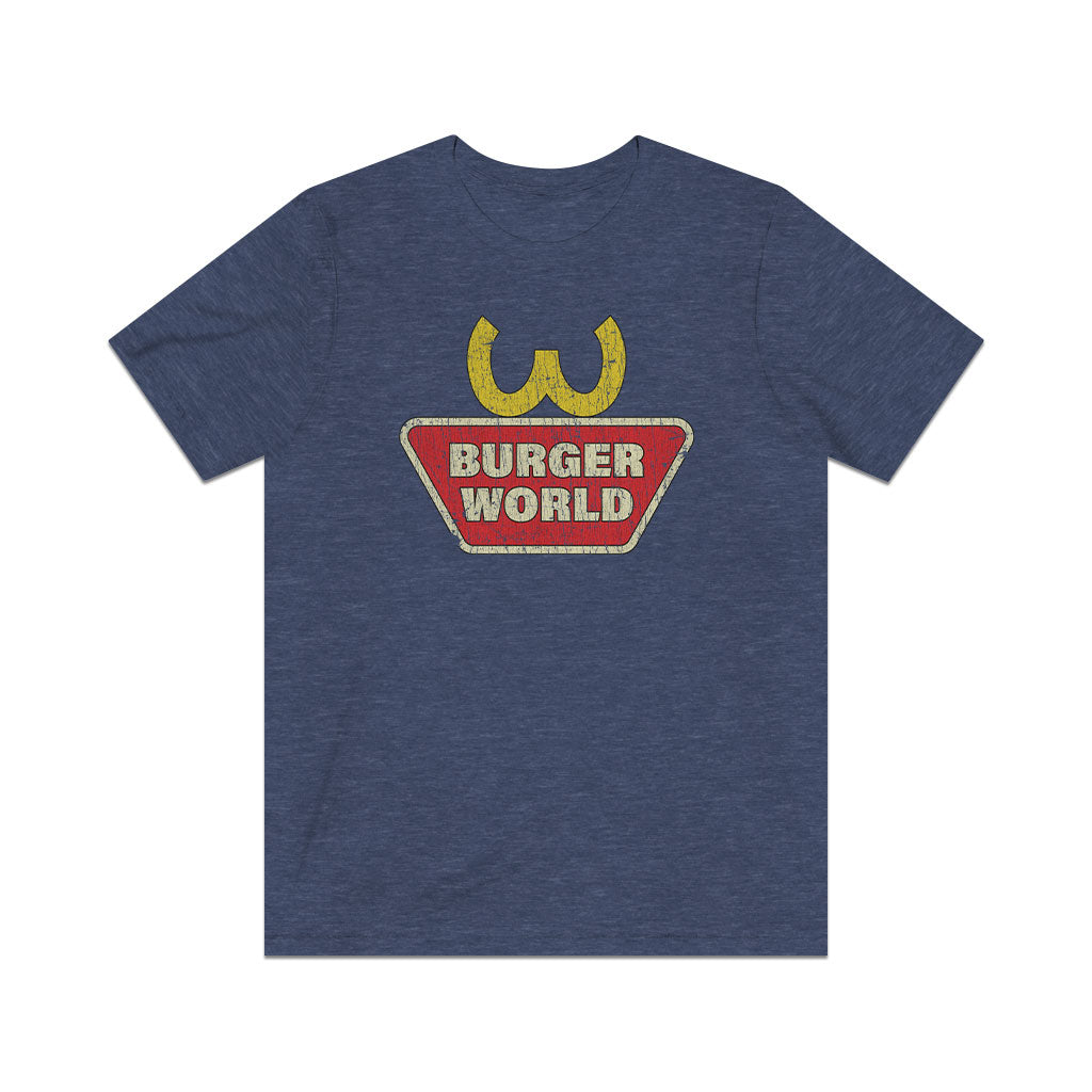 Burger World Arches 1993 Vintage Men's T-Shirt