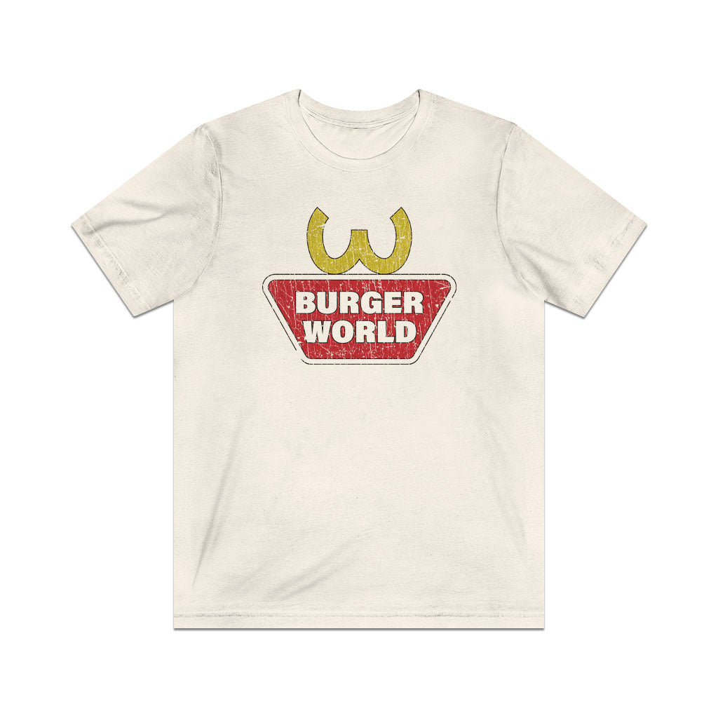 Burger World Arches 1993 Vintage Men's T-Shirt
