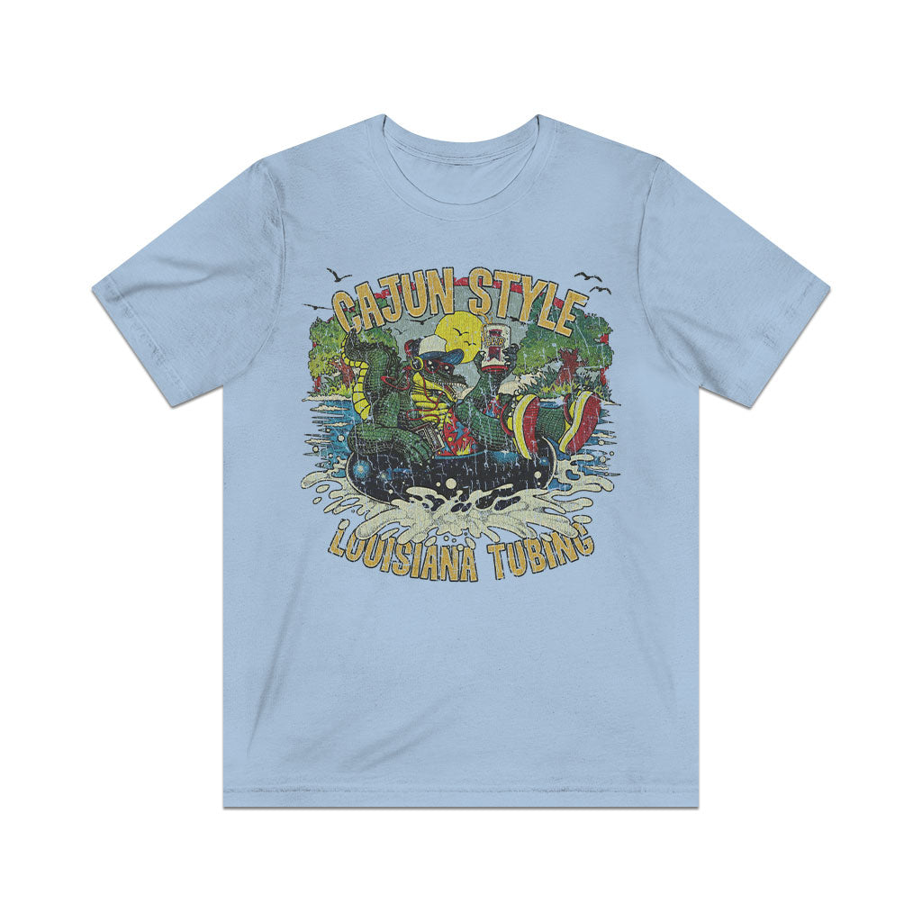 Cajun Style Louisiana Tubing 1987 Vintage Men's T-Shirt
