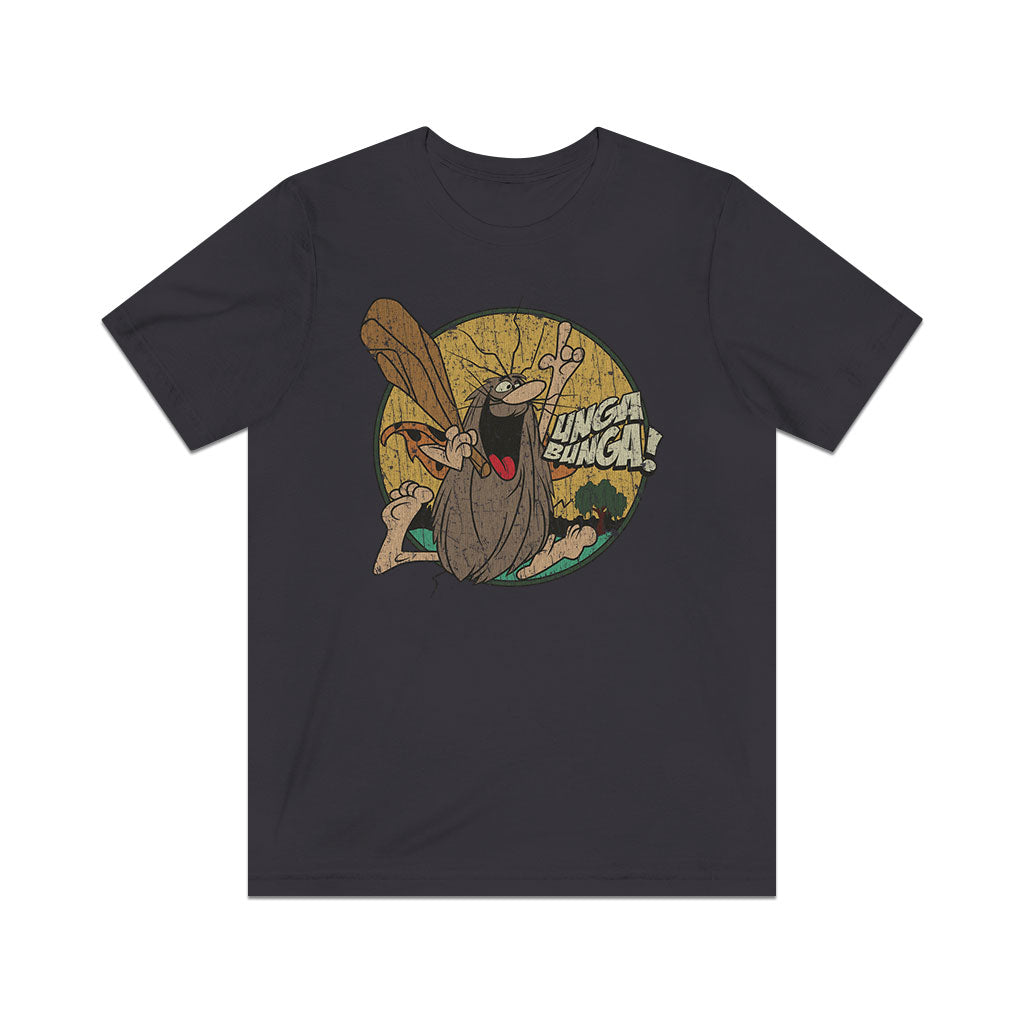 Cartoon Caveman 1977 Vintage Men's T-Shirt