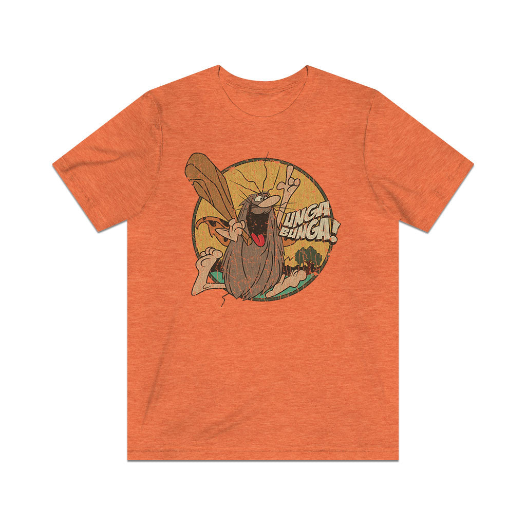 Cartoon Caveman 1977 Vintage Men's T-Shirt