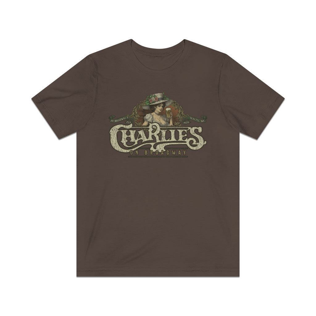Charlie's on Broadway 1976 Vintage Men's T-Shirt