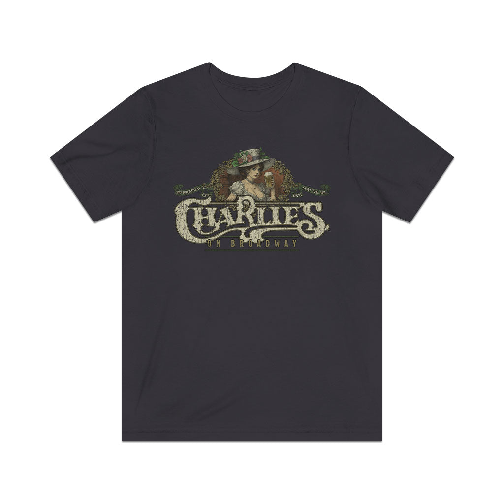 Charlie's on Broadway 1976 Vintage Men's T-Shirt