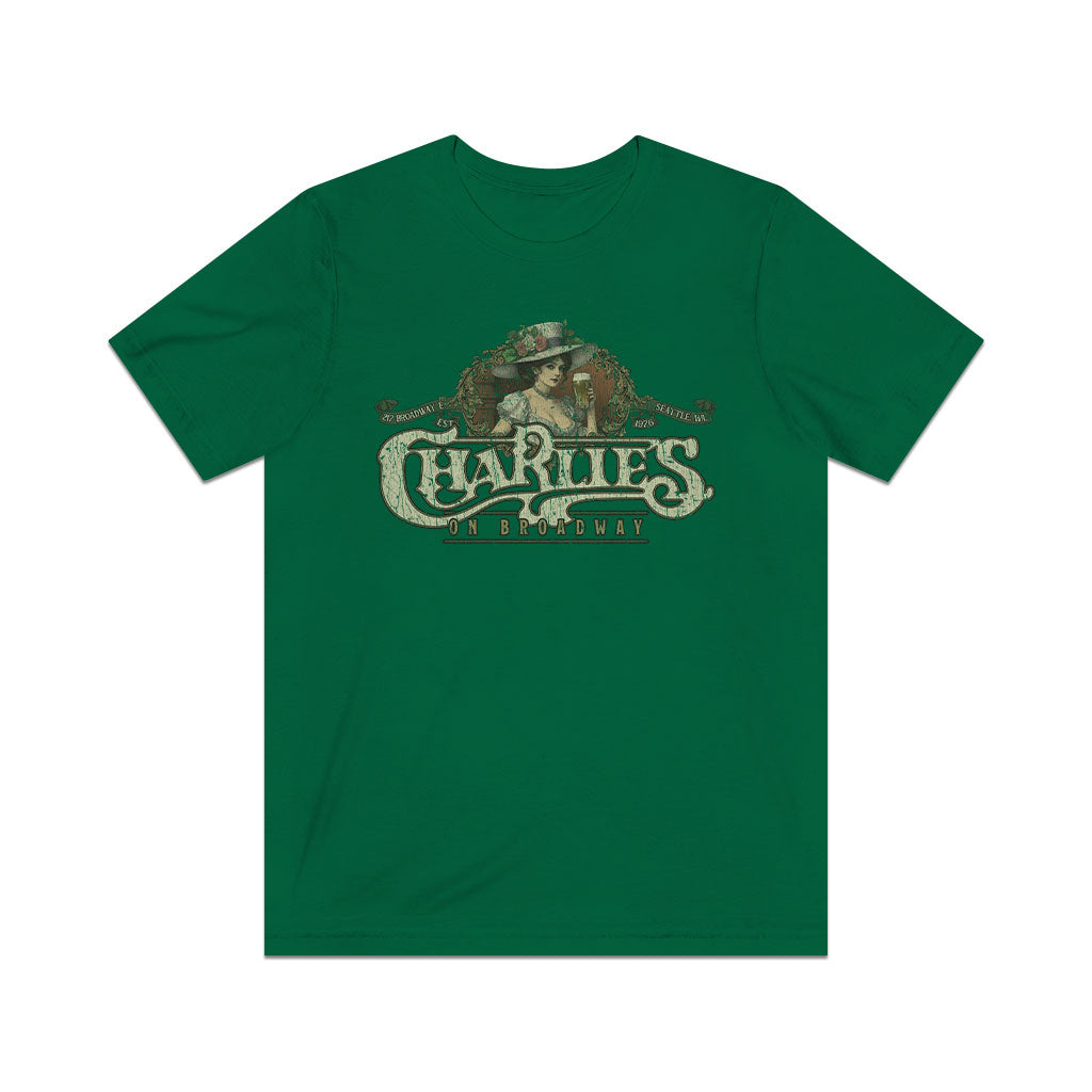 Charlie's on Broadway 1976 Vintage Men's T-Shirt