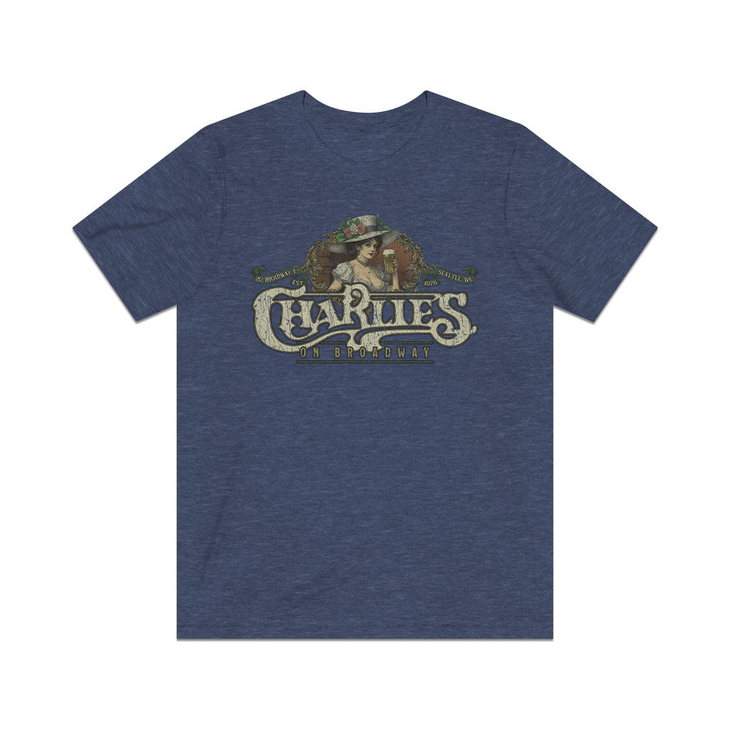 Charlie's on Broadway 1976 Vintage Men's T-Shirt