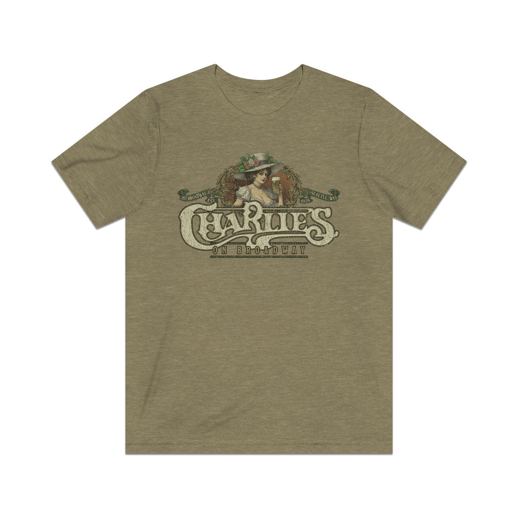 Charlie's on Broadway 1976 Vintage Men's T-Shirt