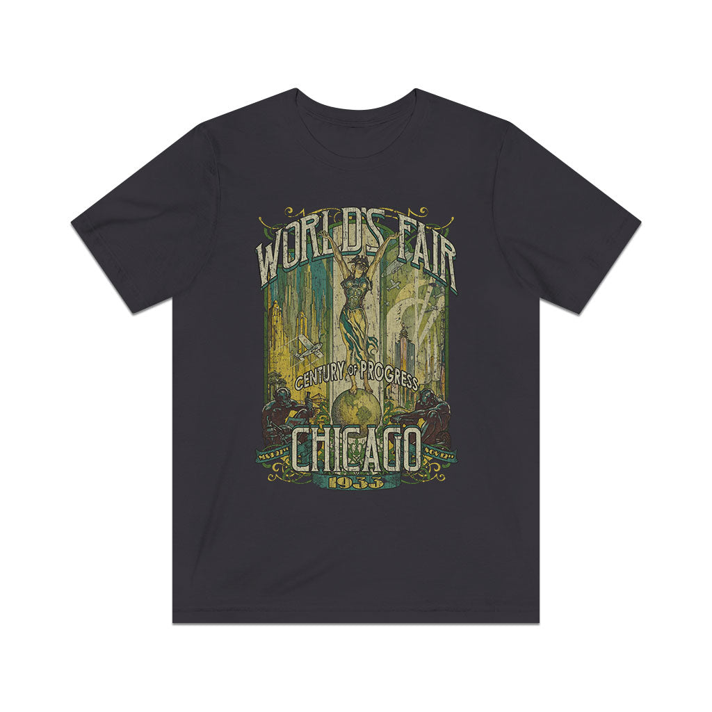 Chicago World's Fair 1933 Vintage Men's T-Shirt