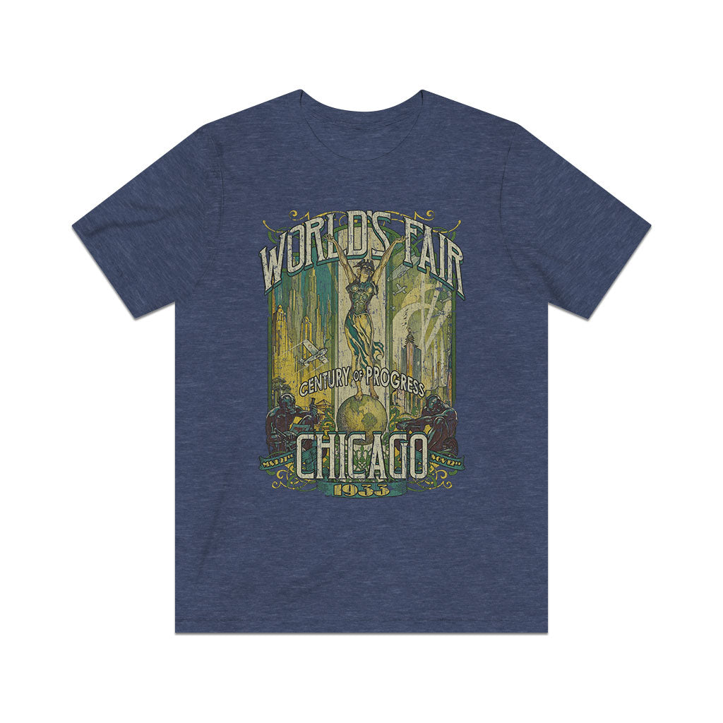 Chicago World's Fair 1933 Vintage Men's T-Shirt