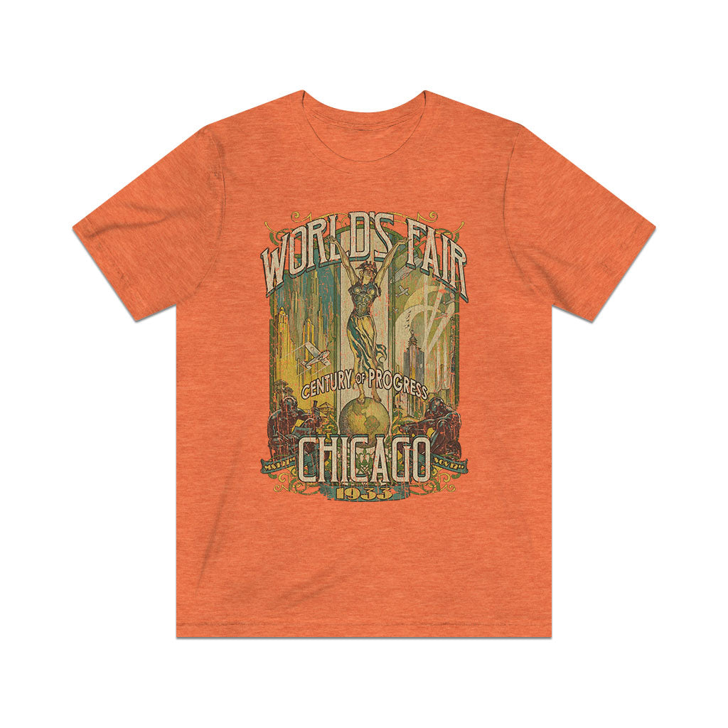 Chicago World's Fair 1933 Vintage Men's T-Shirt