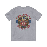 Civil Defense Saves Lives 1956 Vintage Men's T-Shirt